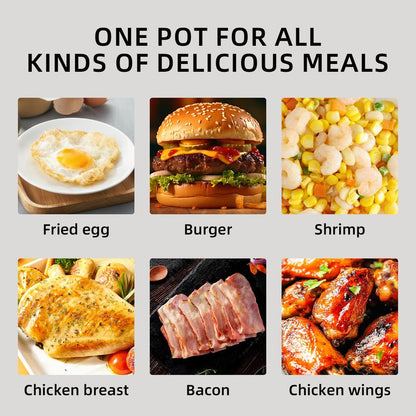 Non-Stick Egg Frying Pan, 4 Hole Skillet with Handle, Cooking Accessories, Breakfast Egg Toast Bread Food, Non Stick Cookingware, Kitchen Gadgets Granite Surface, Easy Clean, Works on Gas Stove & Induction. Versatile Kitchen Cookware for Home Chefs!